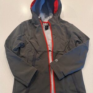 Gray and Red Kids Jean Jacket